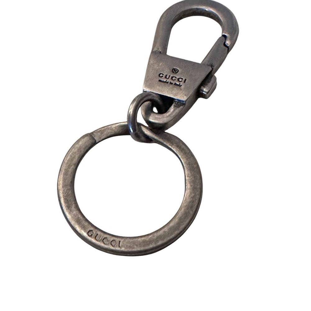 Gucci Metallic Silver Keyring Keychain - Picture 4 of 4
